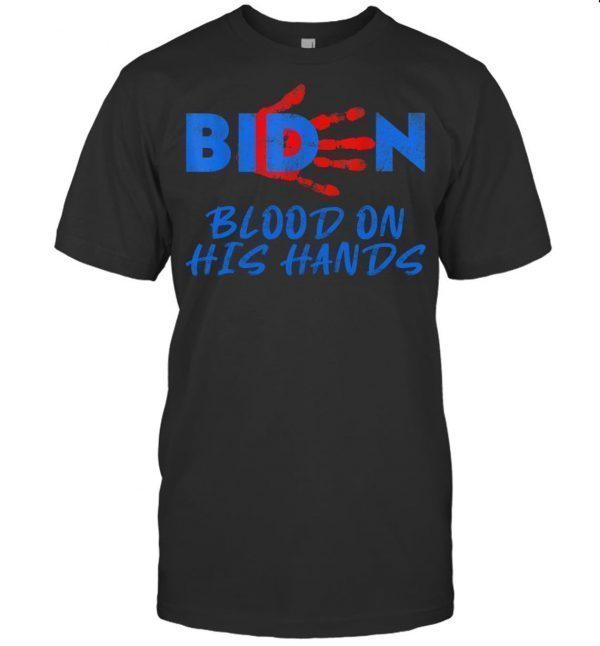 Vintage Biden Blood On His Hands Bring Tee Shirt