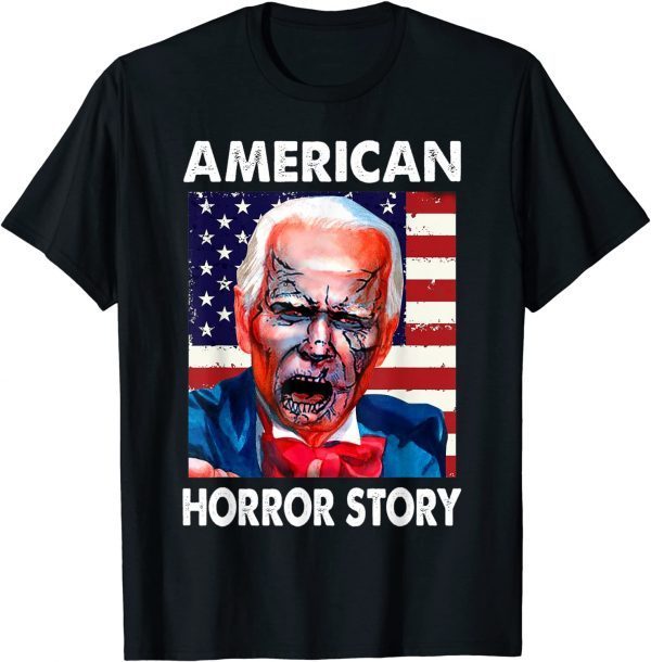 Biden Horror American Zombie Story Halloween Flag 2021 Shirt