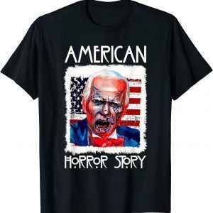 Biden Horror American Zombie Story Halloween Usa Flag 2021 Shirt