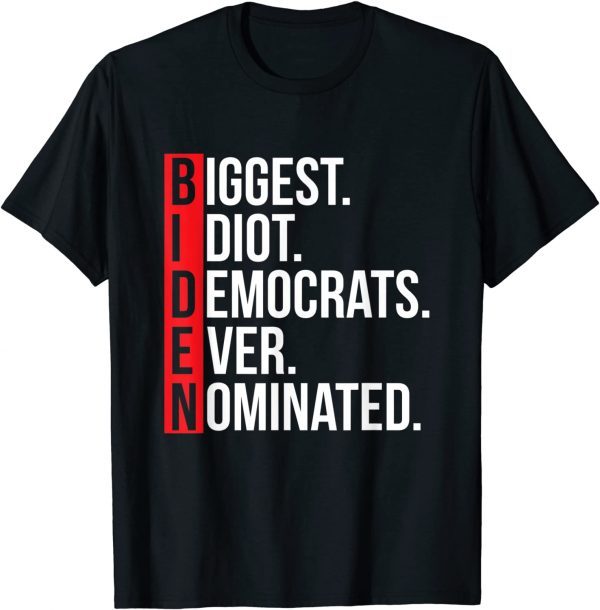 Biggest Idiot Democrats Ever Nominated Anti Biden Unisex Shirt