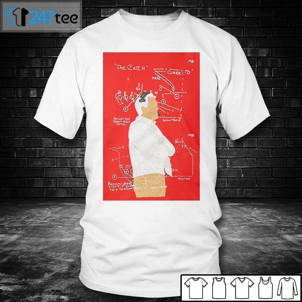 Commemorative Bill Walsh The Catch Gift Shirt
