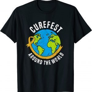 CureFest Around the World Globe Design Gift T-Shirt