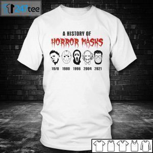 Friends A History Of Horror Masks 2021 Halloween Bleach Classic Shirt