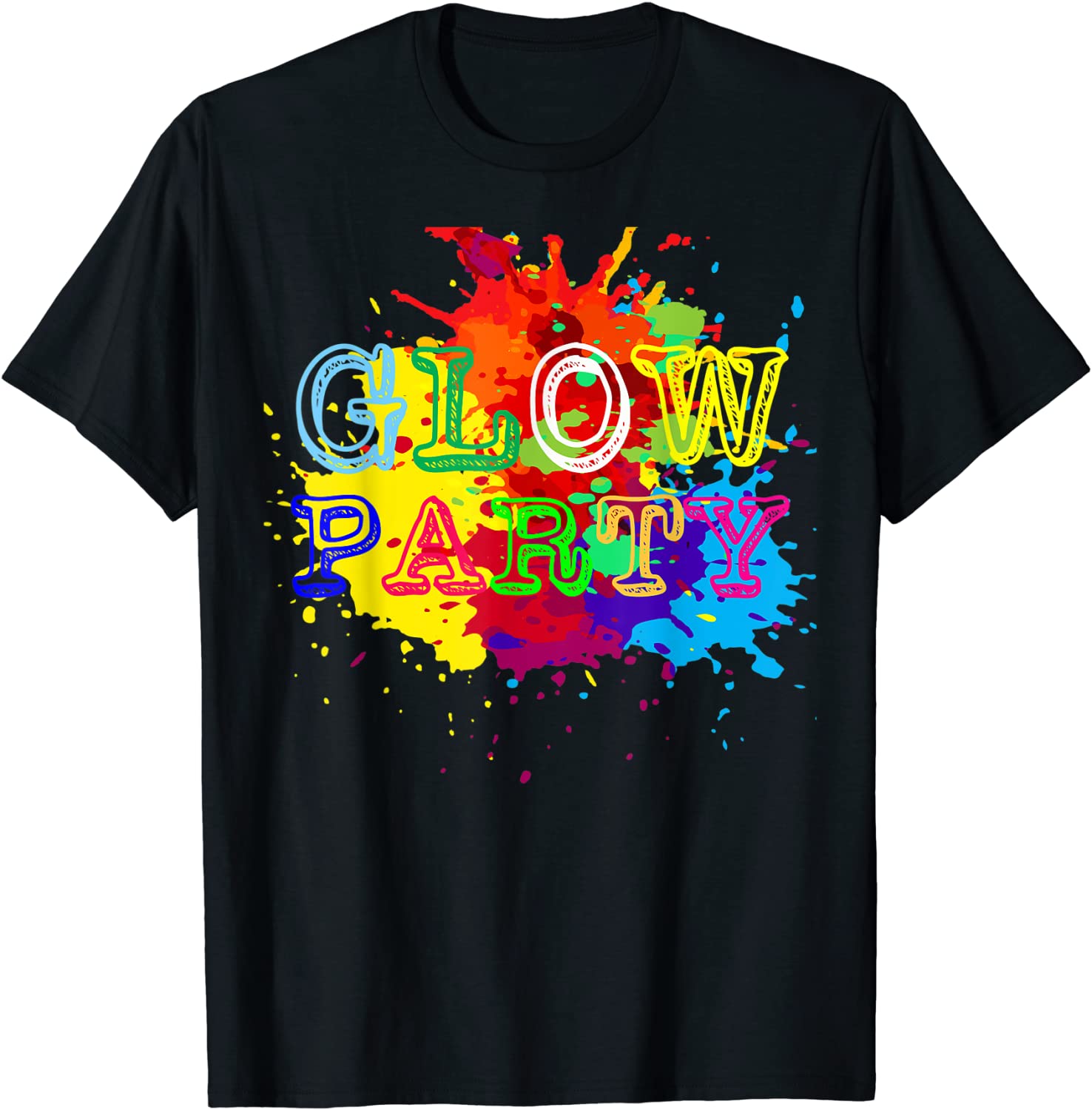 Glow Party Splash Colorful Limited Shirt