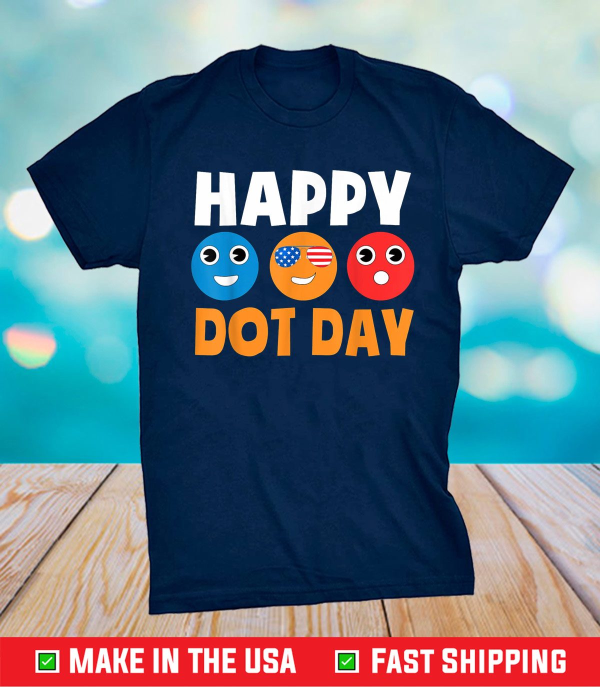 Happy International Dot Day Cute Colorful Dots Unisex Shirt