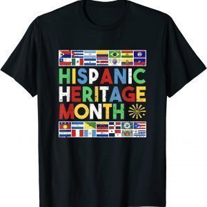 Hispanic Heritage Month Distressed Flags 2021 Shirt