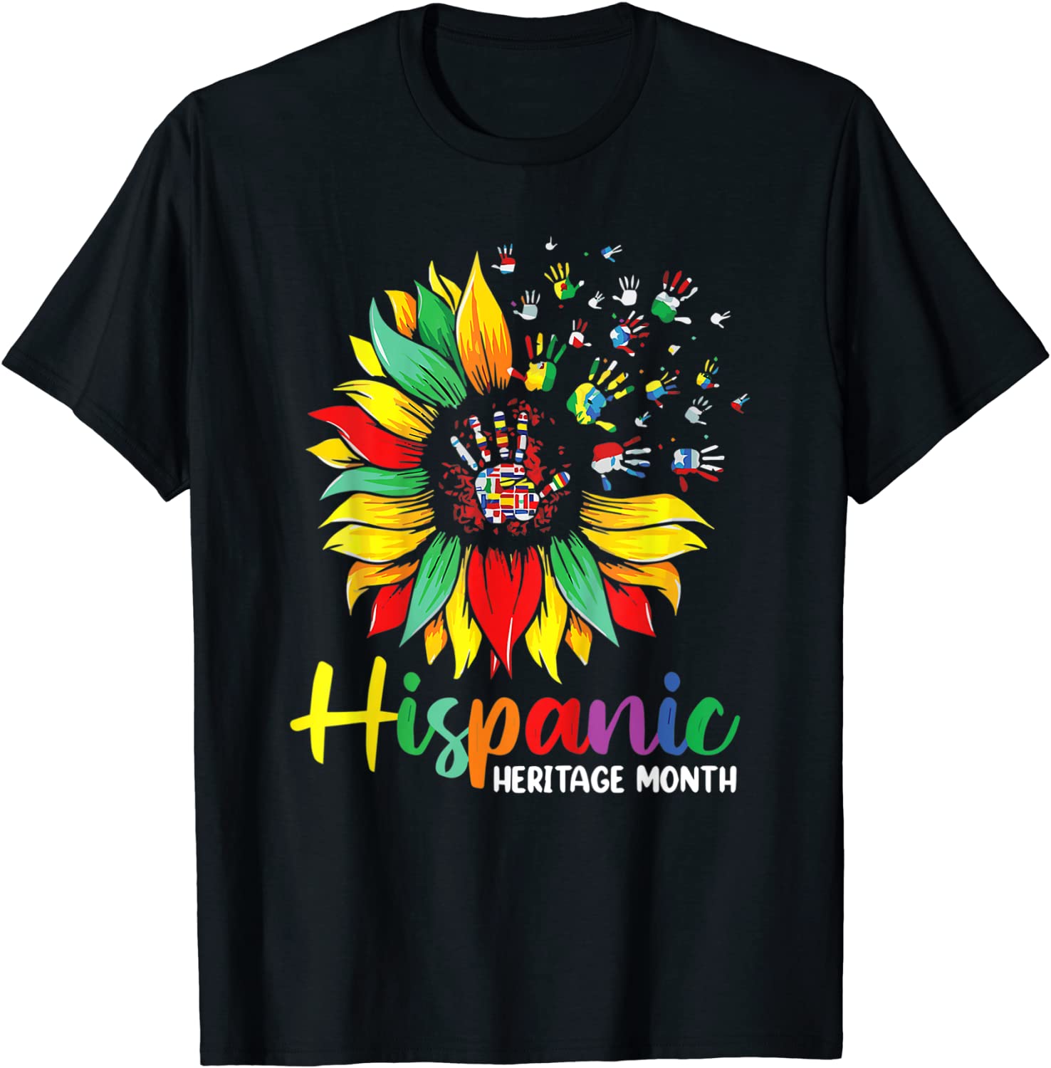 Hispanic Heritage Month Woman Latino Countries Flag Us 2021 Shirt