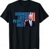 Joe Biden Lied People Died American Flag Classic Shirt