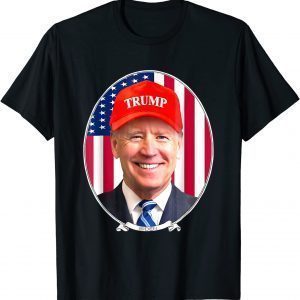 Joe Biden Wearing Hat Trump Official Shirt