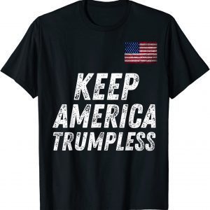 Keep America Without Him Distressed American Flag Official Shirt