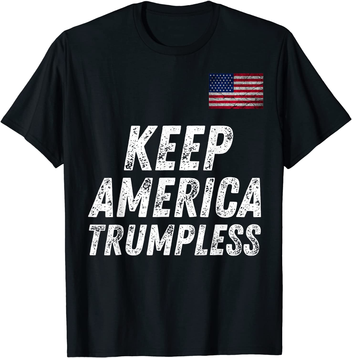 Keep America Without Him Distressed American Flag Official Shirt