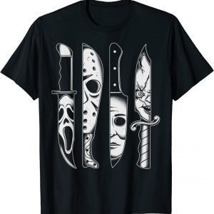 Knives Horror machete Movie Friday Halloween Goth Evil 2021 Shirt