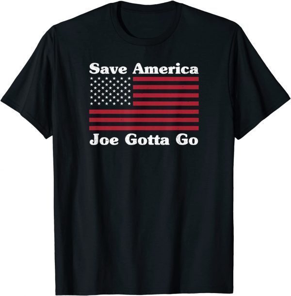 Save America Joe Gotta Go Anti Biden Flag Impeach 44 46 Limited Shirt