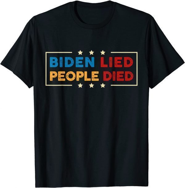 Vintage Biden Lied People Died Us 2020 Shirt