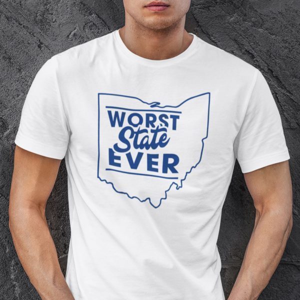 Worst State Ever Ohio Map Gift Shirt