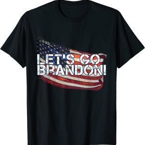 American Flag Let's Go Brandon Chant Gift T-Shirt