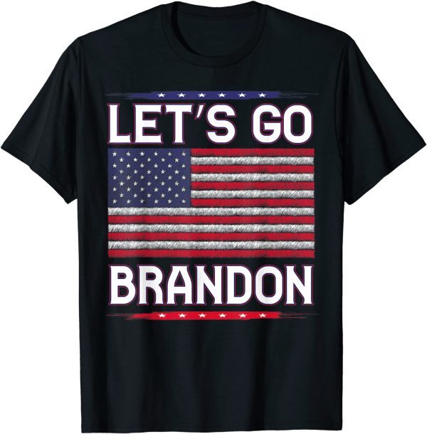 American Flag Let's Go Brandon Tee Shirt