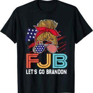 Anti Biden Let's Go Brandon American Flag 2021 Shirt