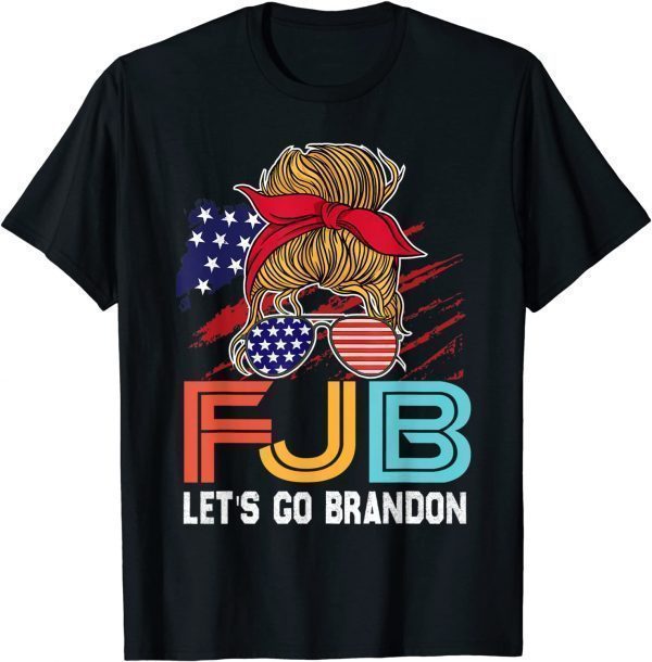 Anti Biden Let's Go Brandon American Flag 2021 Shirt