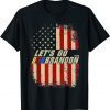Anti Biden Let's Go Brandon Chant American Flag Impeach 46 Gift Shirt