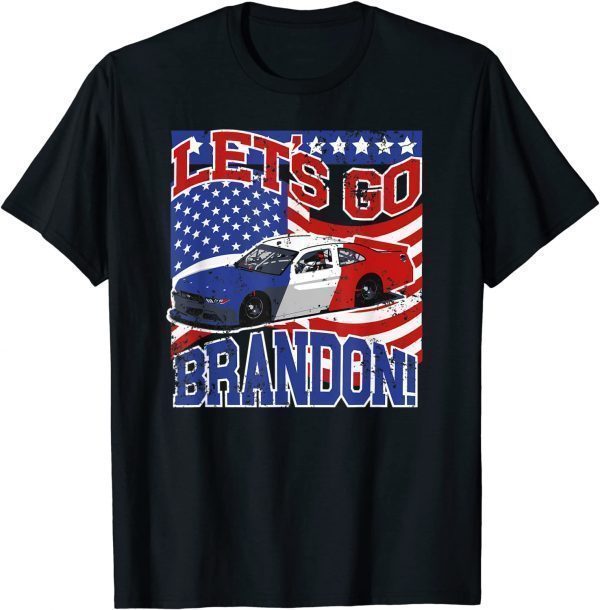 Anti Biden Let’s Go Brandon Chant Conservative US Flag Gift Shirt