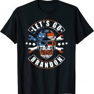 Anti Biden Let's Go Brandon Chant FJB US Flag Classic Shirt