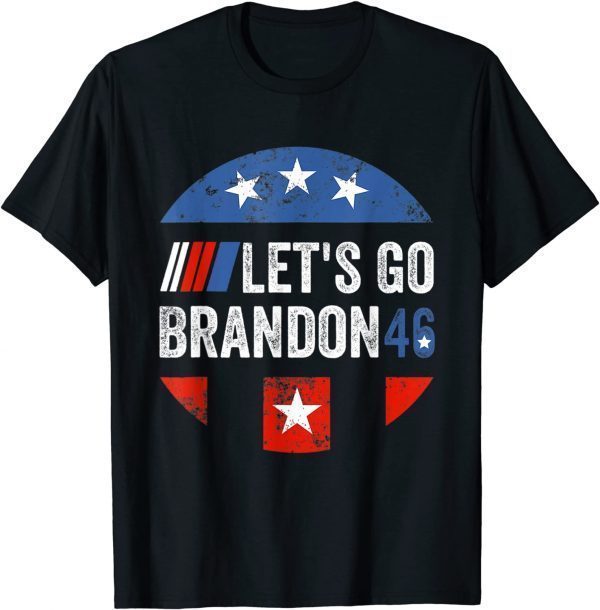 Anti Biden Let's Go Brandon Chant Flag American Gift Shirt