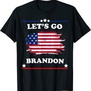 Anti Biden Let's Go Brandon Chant Impeach 46 US Flag Shirt