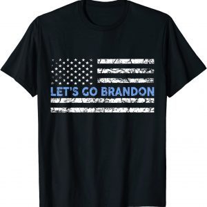 Anti Biden Let's Go Brandon Chant, Impeach Biden Us Flag Gift Shirt