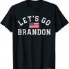 Anti Biden Let's Go Brandon Chant US Flag T-Shirt