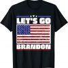 Anti Biden Let's Go Brandon Conservative Anti Liberal US Flag Classic Shirt