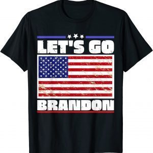 Anti Biden Let's Go Brandon Conservative Anti Liberal US Flag Classic Shirt