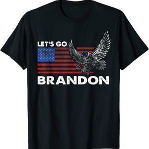 Anti Biden Let’s Go Brandon Conservative US Flag Impeach 46 T-Shirt