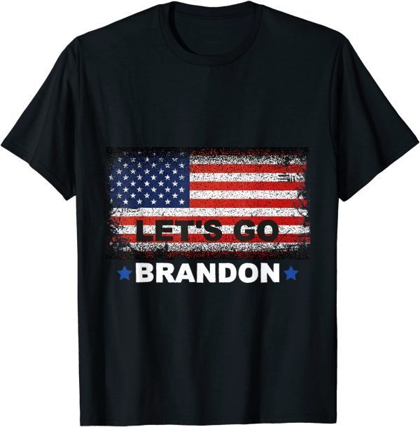 Anti Biden Let’s Go Brandon Conservative US Flag Classic Shirt