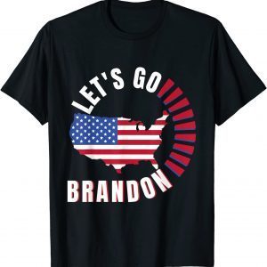 Anti Biden Let's Go Brandon FJB US Flag Unisex Shirt