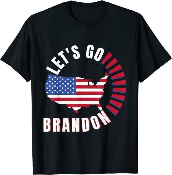 Anti Biden Let's Go Brandon FJB US Flag Unisex Shirt