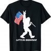 Anti Biden Let's Go Brandon Impeach 46 American Flag Unisex Shirt