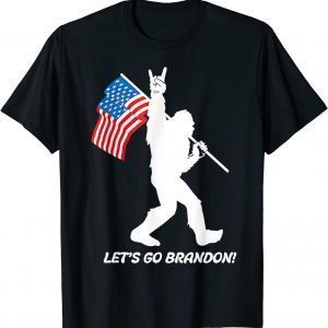 Anti Biden Let's Go Brandon Impeach 46 American Flag Unisex Shirt