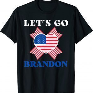 Anti Biden Let's Go Brandon Impeach 46 US Flag T-Shirt