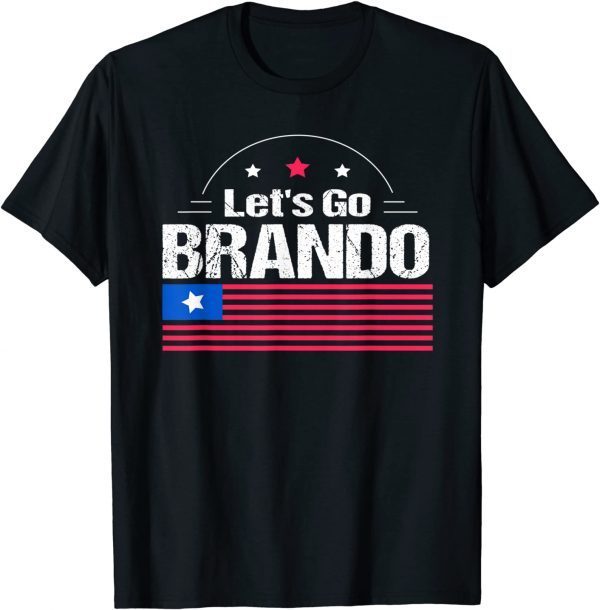Anti Biden Let's Go Brandon, Joe Biden Chant Us Flag Gift Shirt