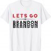 Anti Biden Lets Go Brandon Let's go Brandon USA Flag Gift Shirt