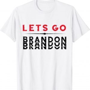 Anti Biden Lets Go Brandon Let's go Brandon USA Flag Gift Shirt