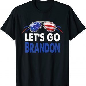 Anti Biden Let's Go Brandon With Flag 2021 Shirt