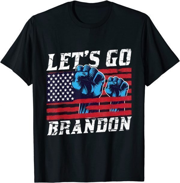 Anti Biden Let's Go Brandon chant US Flag 2021 Shirt