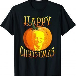 Anti Joe Biden Happy Christmas Holiday Pumpkin Head Us 2021 Shirt