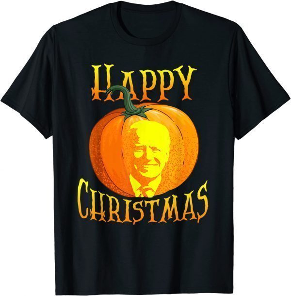 Anti Joe Biden Happy Christmas Holiday Pumpkin Head Us 2021 Shirt