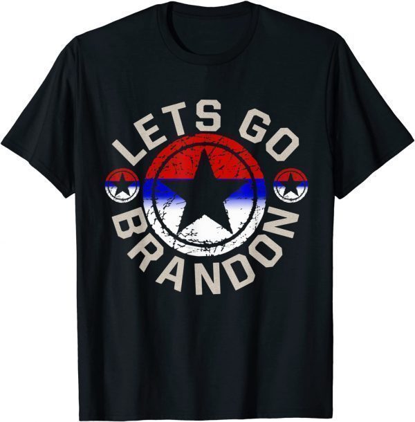 Anti Joe Biden Let's Go Brandon Conservative Anti Liberal US Flag Unisex Shirt