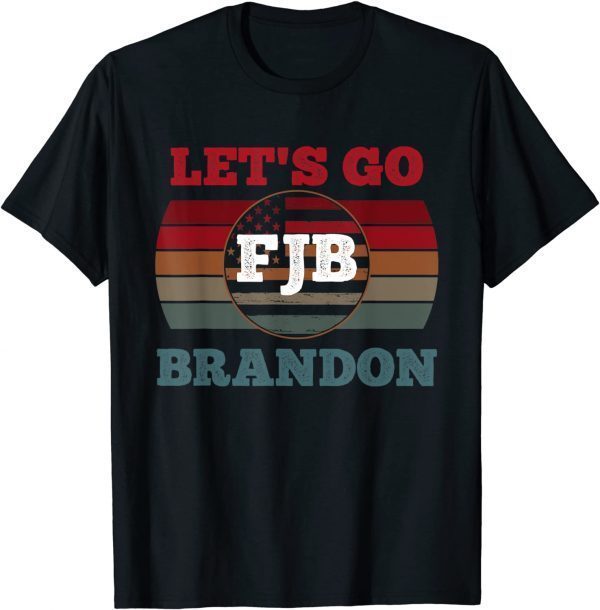 Anti Joe Biden Let's Go Brandon US Flag Unisex Shirt