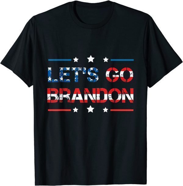 Anti Joe Biden Lets Go Brandon Usa Flag 2021 Shirt