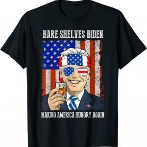 Bare Shelves Biden Making America Hungry Again Joe Biden 2021 T-Shirt